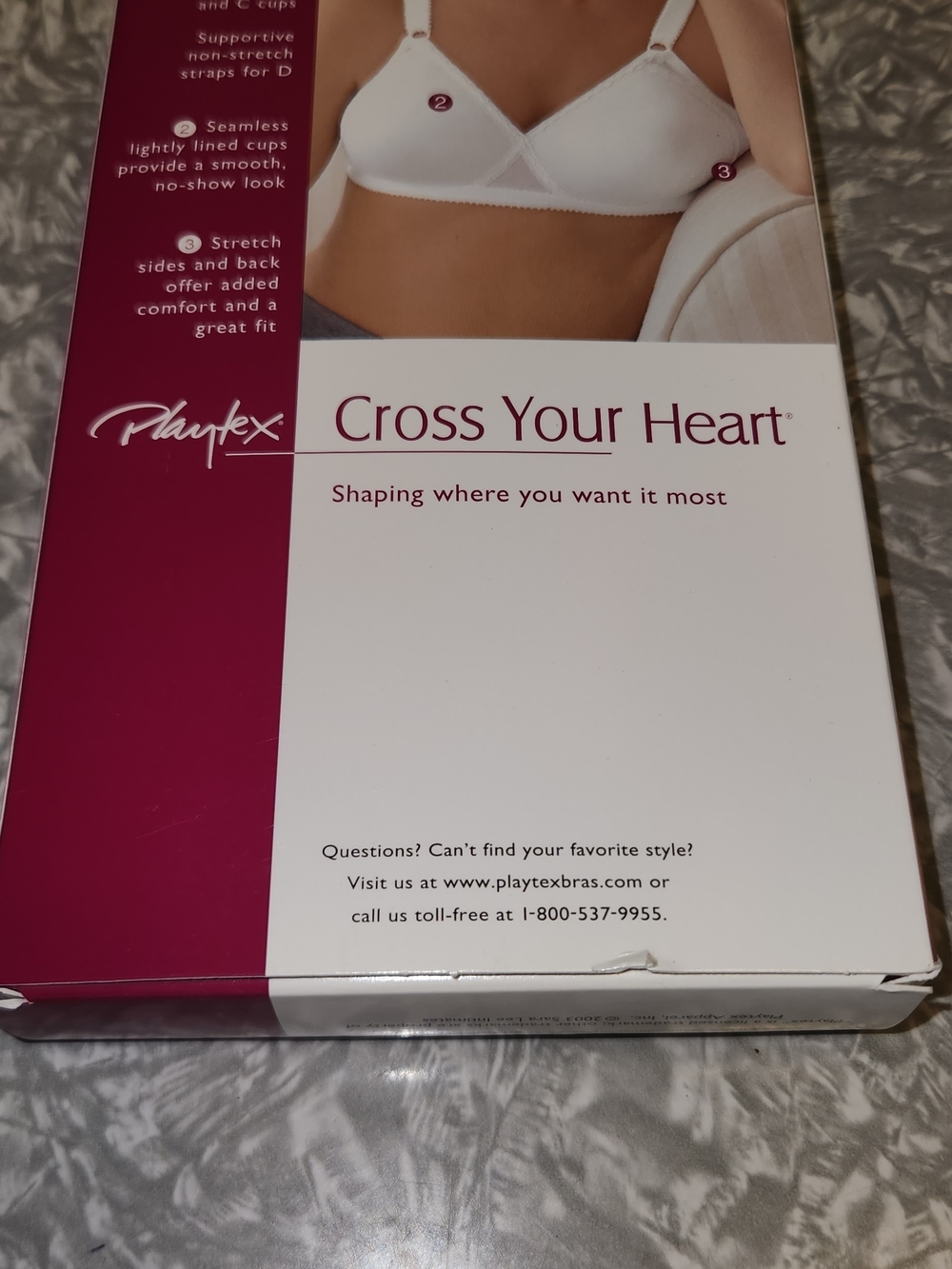 Playtex Cross Your Heart White Women's Bra